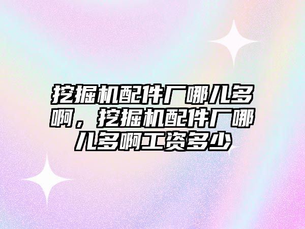 挖掘機配件廠哪兒多啊，挖掘機配件廠哪兒多啊工資多少