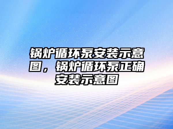 鍋爐循環(huán)泵安裝示意圖，鍋爐循環(huán)泵正確安裝示意圖