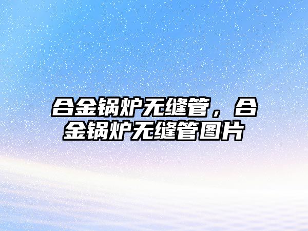 合金鍋爐無縫管，合金鍋爐無縫管圖片