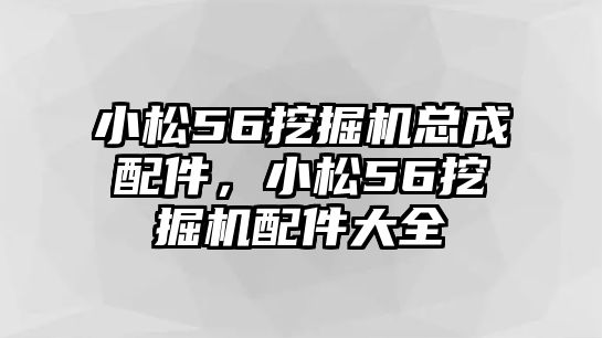 小松56挖掘機(jī)總成配件，小松56挖掘機(jī)配件大全