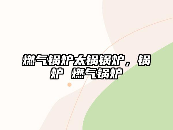 燃?xì)忮仩t太鍋鍋爐，鍋爐 燃?xì)忮仩t