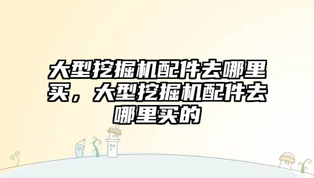 大型挖掘機配件去哪里買，大型挖掘機配件去哪里買的