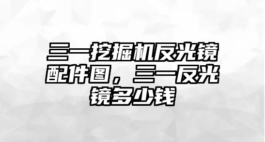 三一挖掘機反光鏡配件圖，三一反光鏡多少錢