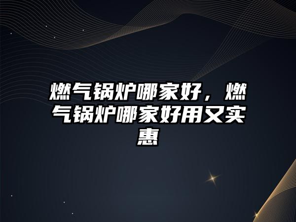 燃?xì)忮仩t哪家好，燃?xì)忮仩t哪家好用又實惠