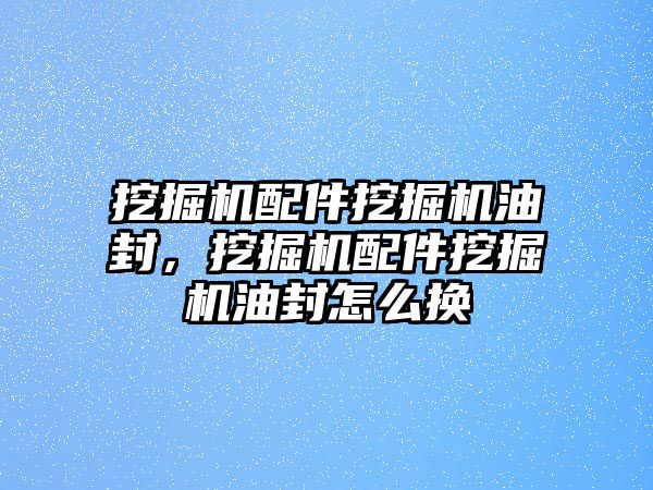 挖掘機配件挖掘機油封，挖掘機配件挖掘機油封怎么換