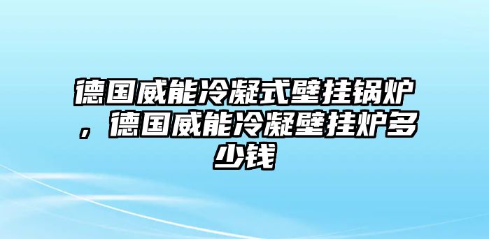 德國威能冷凝式壁掛鍋爐，德國威能冷凝壁掛爐多少錢