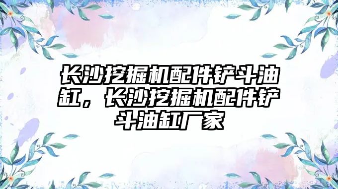 長沙挖掘機配件鏟斗油缸，長沙挖掘機配件鏟斗油缸廠家