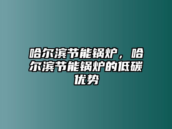 哈爾濱節(jié)能鍋爐，哈爾濱節(jié)能鍋爐的低碳優(yōu)勢(shì)