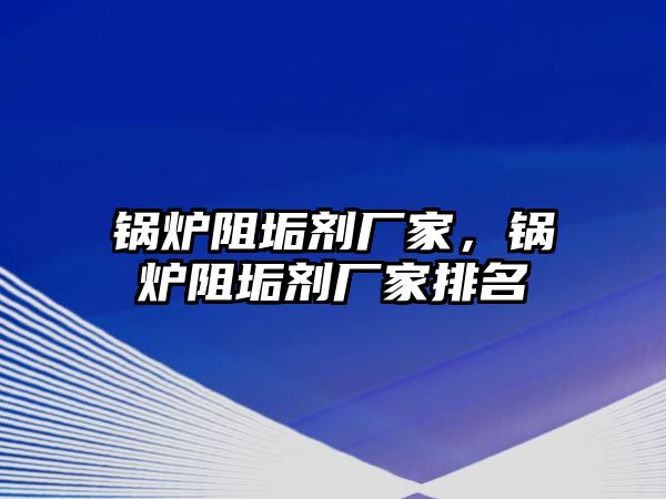 鍋爐阻垢劑廠家，鍋爐阻垢劑廠家排名