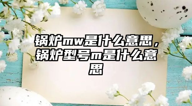 鍋爐mw是什么意思，鍋爐型號(hào)m是什么意思