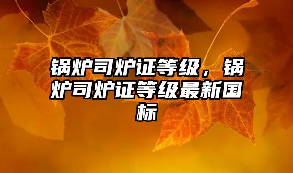 鍋爐司爐證等級，鍋爐司爐證等級最新國標(biāo)