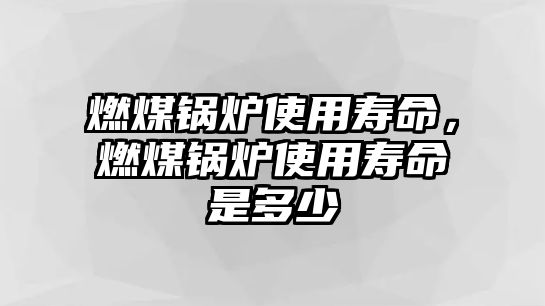 燃煤鍋爐使用壽命，燃煤鍋爐使用壽命是多少