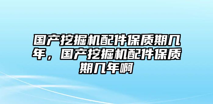 國產(chǎn)挖掘機配件保質(zhì)期幾年，國產(chǎn)挖掘機配件保質(zhì)期幾年啊