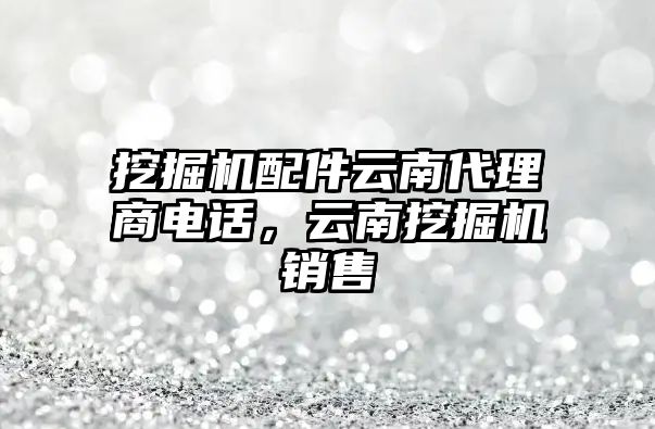 挖掘機配件云南代理商電話，云南挖掘機銷售