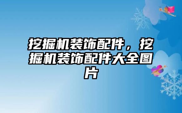 挖掘機裝飾配件，挖掘機裝飾配件大全圖片