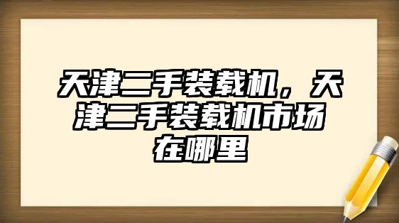 天津二手裝載機(jī)，天津二手裝載機(jī)市場(chǎng)在哪里