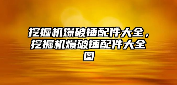 挖掘機(jī)爆破錘配件大全，挖掘機(jī)爆破錘配件大全圖