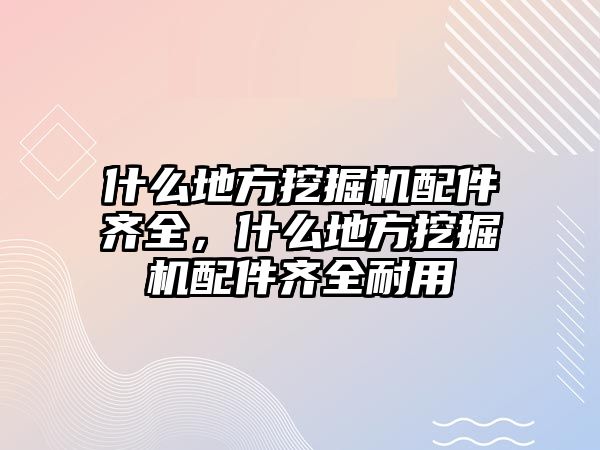 什么地方挖掘機配件齊全，什么地方挖掘機配件齊全耐用