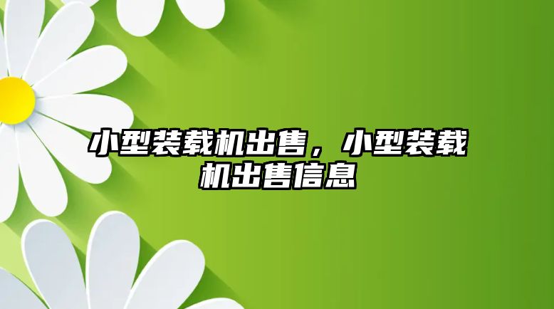 小型裝載機出售，小型裝載機出售信息