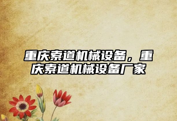 重慶索道機械設(shè)備，重慶索道機械設(shè)備廠家