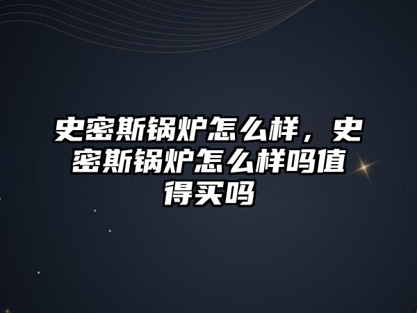 史密斯鍋爐怎么樣，史密斯鍋爐怎么樣嗎值得買嗎