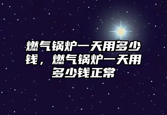 燃?xì)忮仩t一天用多少錢(qián)，燃?xì)忮仩t一天用多少錢(qián)正常