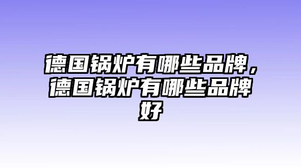 德國(guó)鍋爐有哪些品牌，德國(guó)鍋爐有哪些品牌好