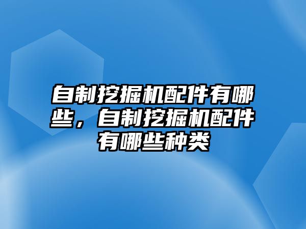 自制挖掘機(jī)配件有哪些，自制挖掘機(jī)配件有哪些種類