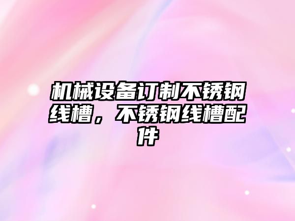 機械設備訂制不銹鋼線槽，不銹鋼線槽配件