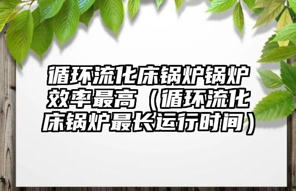 循環(huán)流化床鍋爐鍋爐效率最高（循環(huán)流化床鍋爐最長運(yùn)行時間）