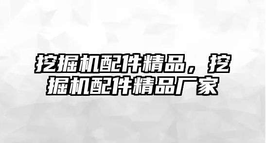 挖掘機配件精品，挖掘機配件精品廠家