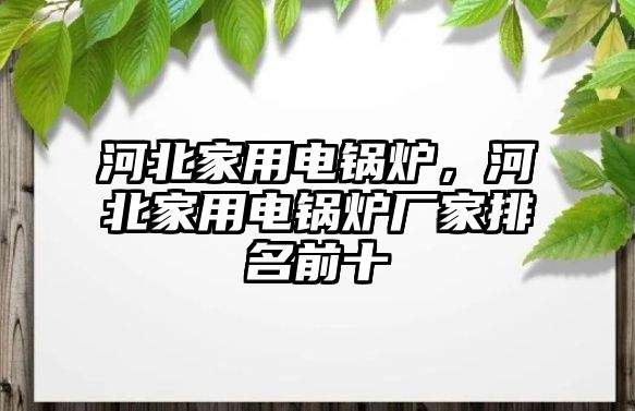 河北家用電鍋爐，河北家用電鍋爐廠家排名前十