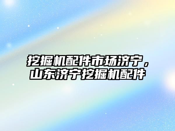 挖掘機(jī)配件市場(chǎng)濟(jì)寧，山東濟(jì)寧挖掘機(jī)配件