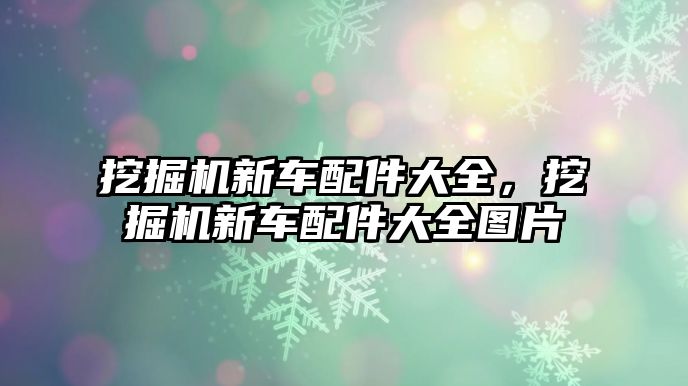 挖掘機(jī)新車配件大全，挖掘機(jī)新車配件大全圖片