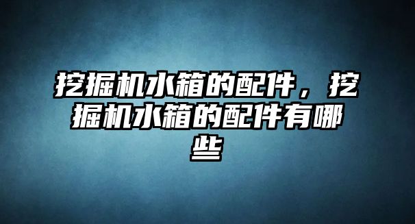 挖掘機水箱的配件，挖掘機水箱的配件有哪些