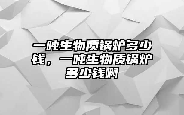 一噸生物質鍋爐多少錢，一噸生物質鍋爐多少錢啊