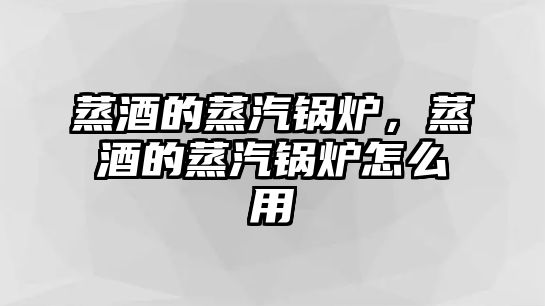 蒸酒的蒸汽鍋爐，蒸酒的蒸汽鍋爐怎么用