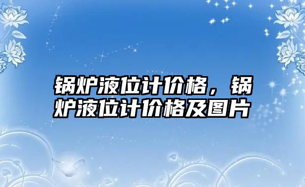 鍋爐液位計價格，鍋爐液位計價格及圖片