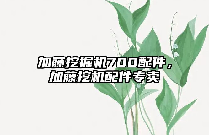 加藤挖掘機700配件，加藤挖機配件專賣