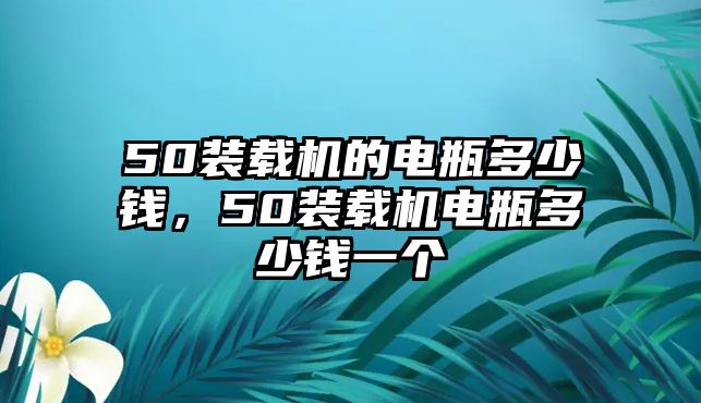 50裝載機的電瓶多少錢，50裝載機電瓶多少錢一個