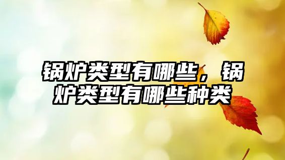 鍋爐類(lèi)型有哪些，鍋爐類(lèi)型有哪些種類(lèi)