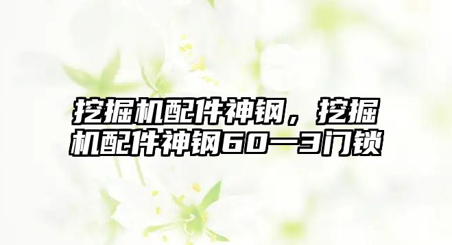 挖掘機配件神鋼，挖掘機配件神鋼60一3門鎖