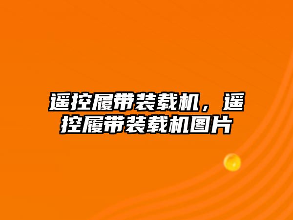 遙控履帶裝載機，遙控履帶裝載機圖片