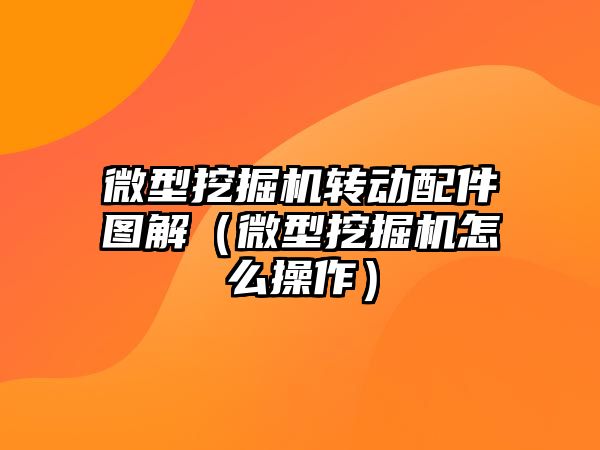 微型挖掘機轉(zhuǎn)動配件圖解（微型挖掘機怎么操作）