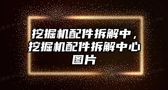 挖掘機配件拆解中，挖掘機配件拆解中心圖片