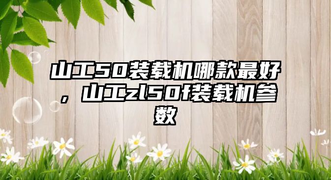 山工50裝載機(jī)哪款最好，山工zl50f裝載機(jī)參數(shù)