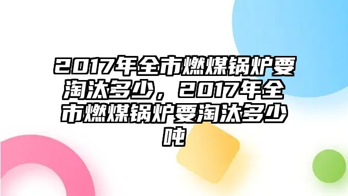 2017年全市燃煤鍋爐要淘汰多少，2017年全市燃煤鍋爐要淘汰多少噸