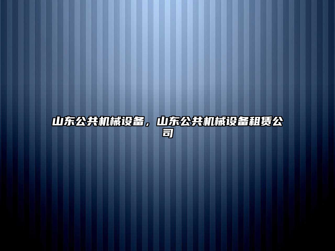 山東公共機械設(shè)備，山東公共機械設(shè)備租賃公司