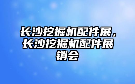 長沙挖掘機(jī)配件展，長沙挖掘機(jī)配件展銷會