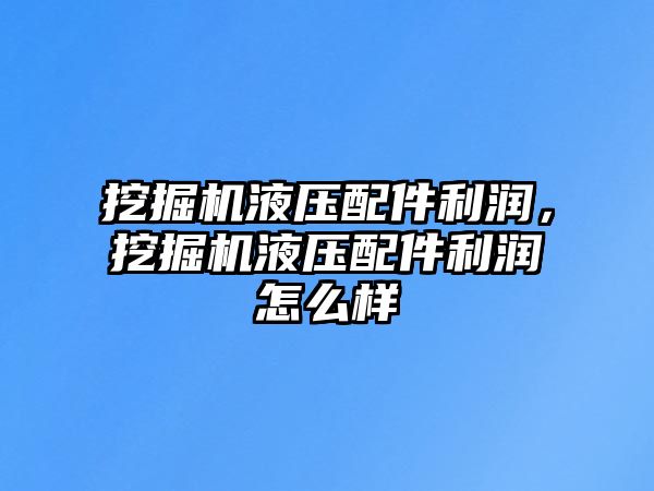 挖掘機液壓配件利潤，挖掘機液壓配件利潤怎么樣